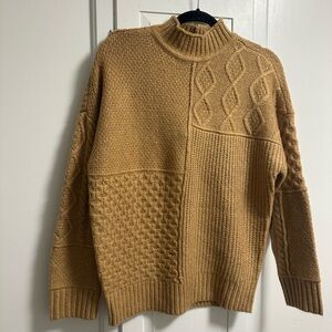 American Eagle Tan Cable Knit Sweater brand new with tags $59.95